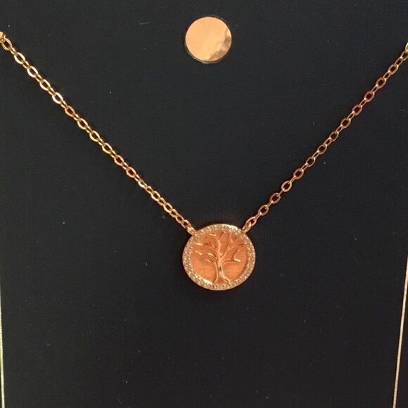 NWT. Rose Gold over Sterling Silver Necklace - Picture 4 of 6